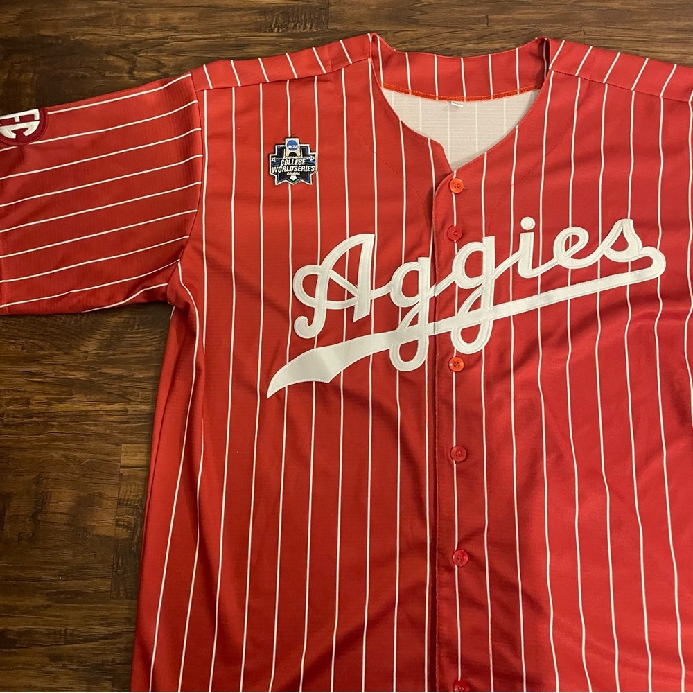 Texas A&M Aggies Baseball Jersey 2023 College World Series XL